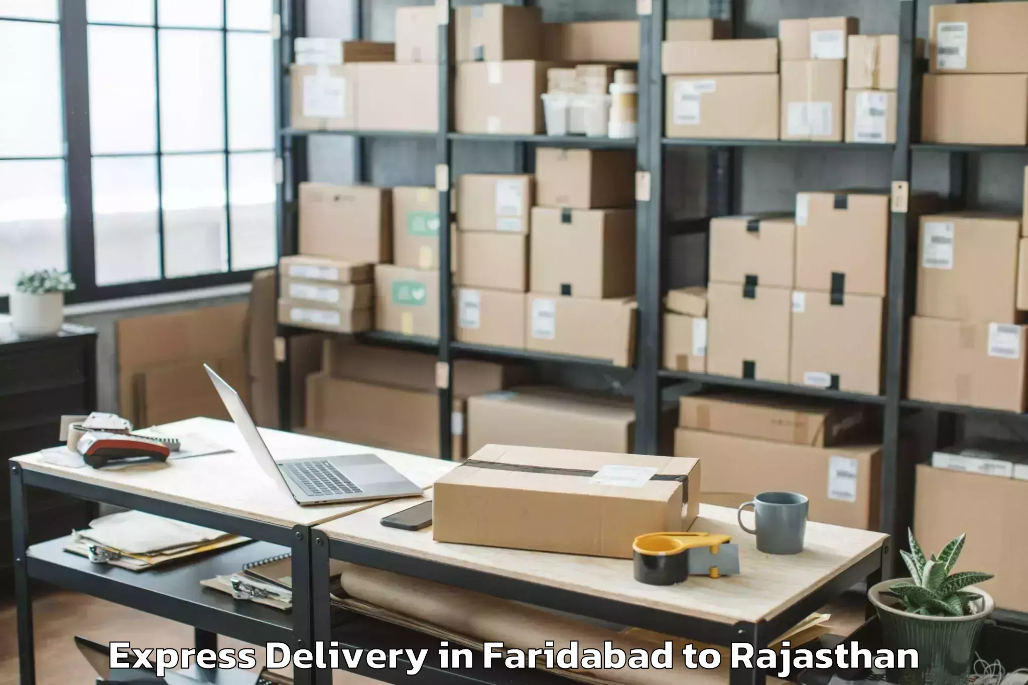 Top Faridabad to Dholpur Express Delivery Available